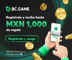 BC.GAME: paquete de bienvenida de hasta MXN 60,000 y bono del 100% en el primer depósito hasta MXN 15,000. Solo +18; aplican términos y condiciones.